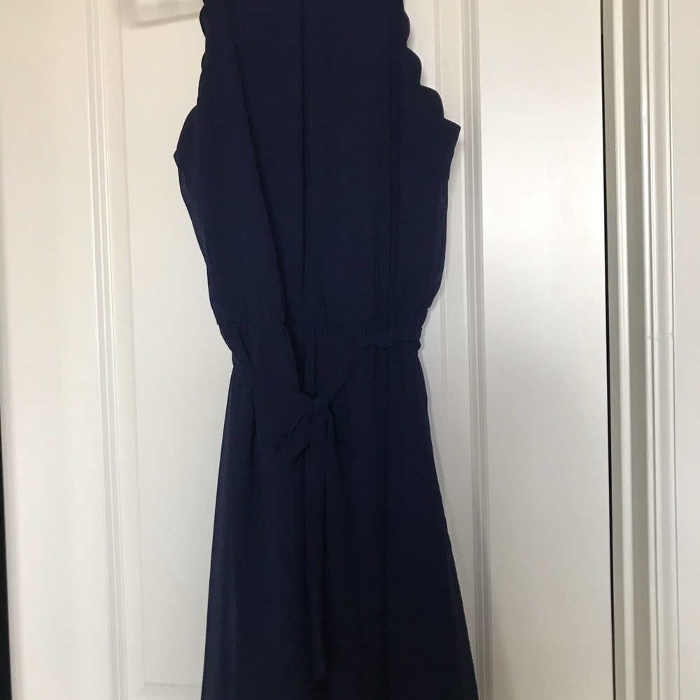 Navy skater dress